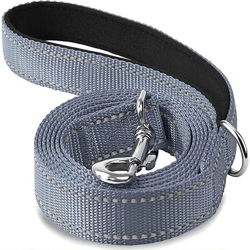 Correa Reflectante para Perros y Gatos — Paseo Nocturno, Varios Colores y Longitudes