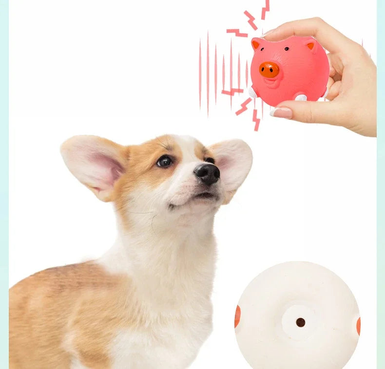 Juguete Chirriante de Látex para Perros y Gatos - Animales con Sonido