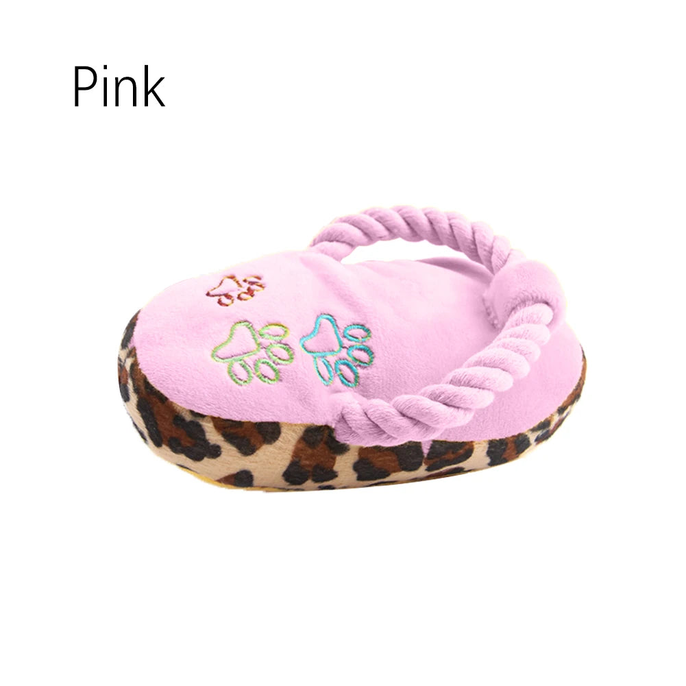 Juguete de Peluche con Sonido para Perros - Zapatilla, Muslo de Pollo y más Formas Divertidas