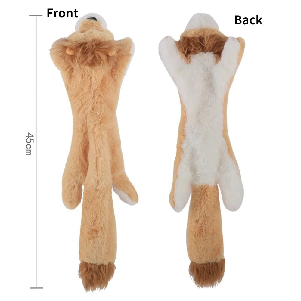Juguete de Felpa Sin Relleno con Sonido para Perros - Forma de Animal Resistente