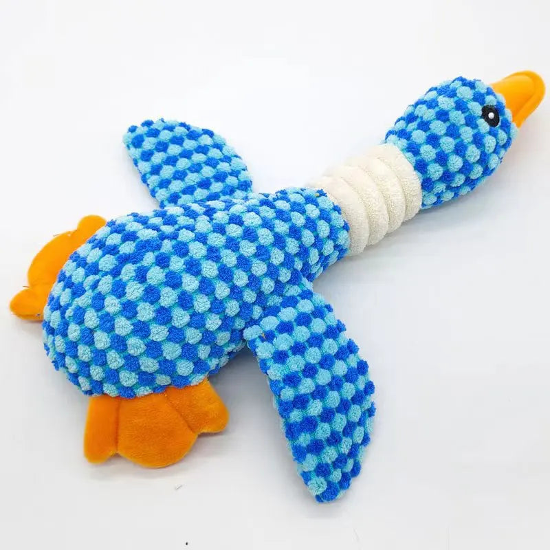 Juguete de Peluche Ganso con Sonido para Perros - Resistente a Mordiscos