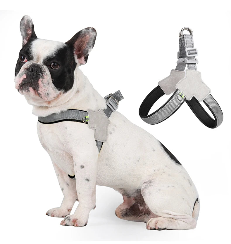 Arnés Reflectante Tipo Chaleco para Perros y Gatos — Ajustable, Transpirable, Tallas S–XL