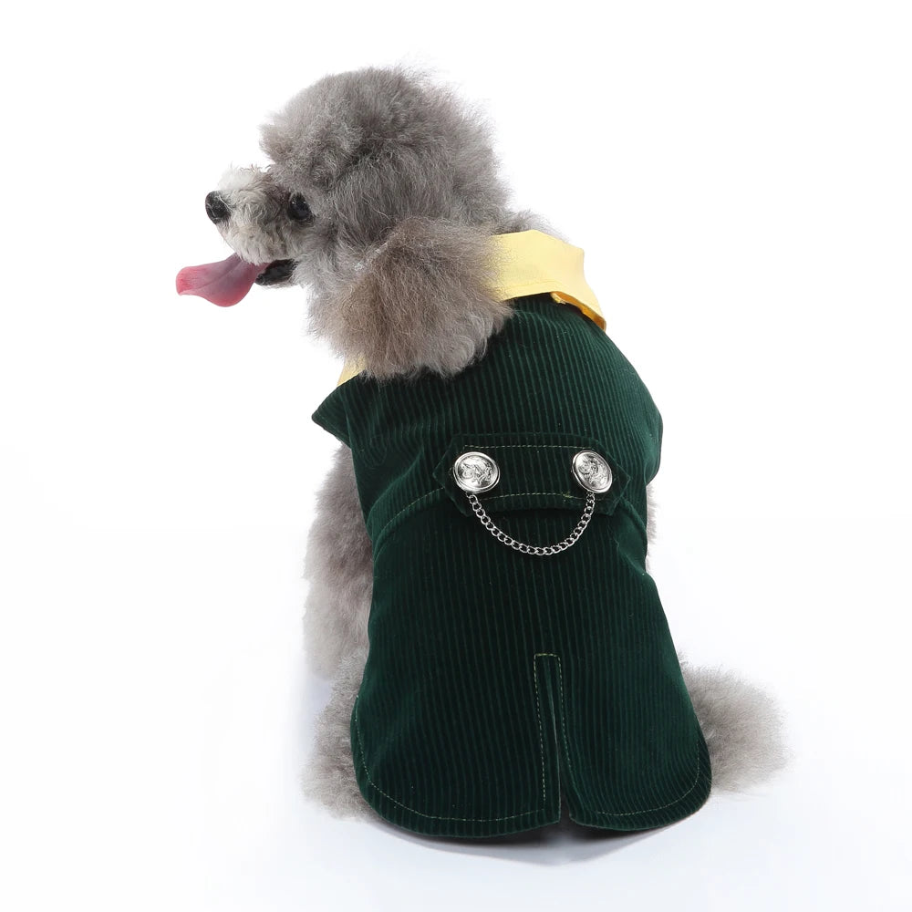 Esmoquin Formal con Pajarita para Perros y Gatos – Traje Elegante para Bodas, Halloween y Fiestas | Tallas XS a XL