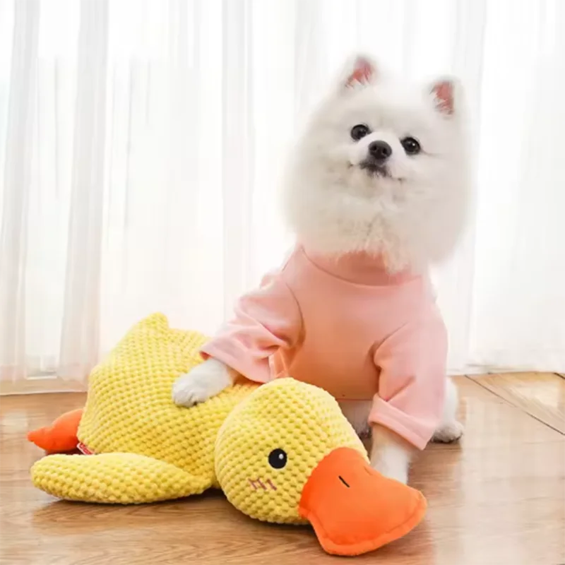 Pato de Peluche con Sonido para Perros - Resistente a Mordiscos para Razas Pequeñas y Grandes