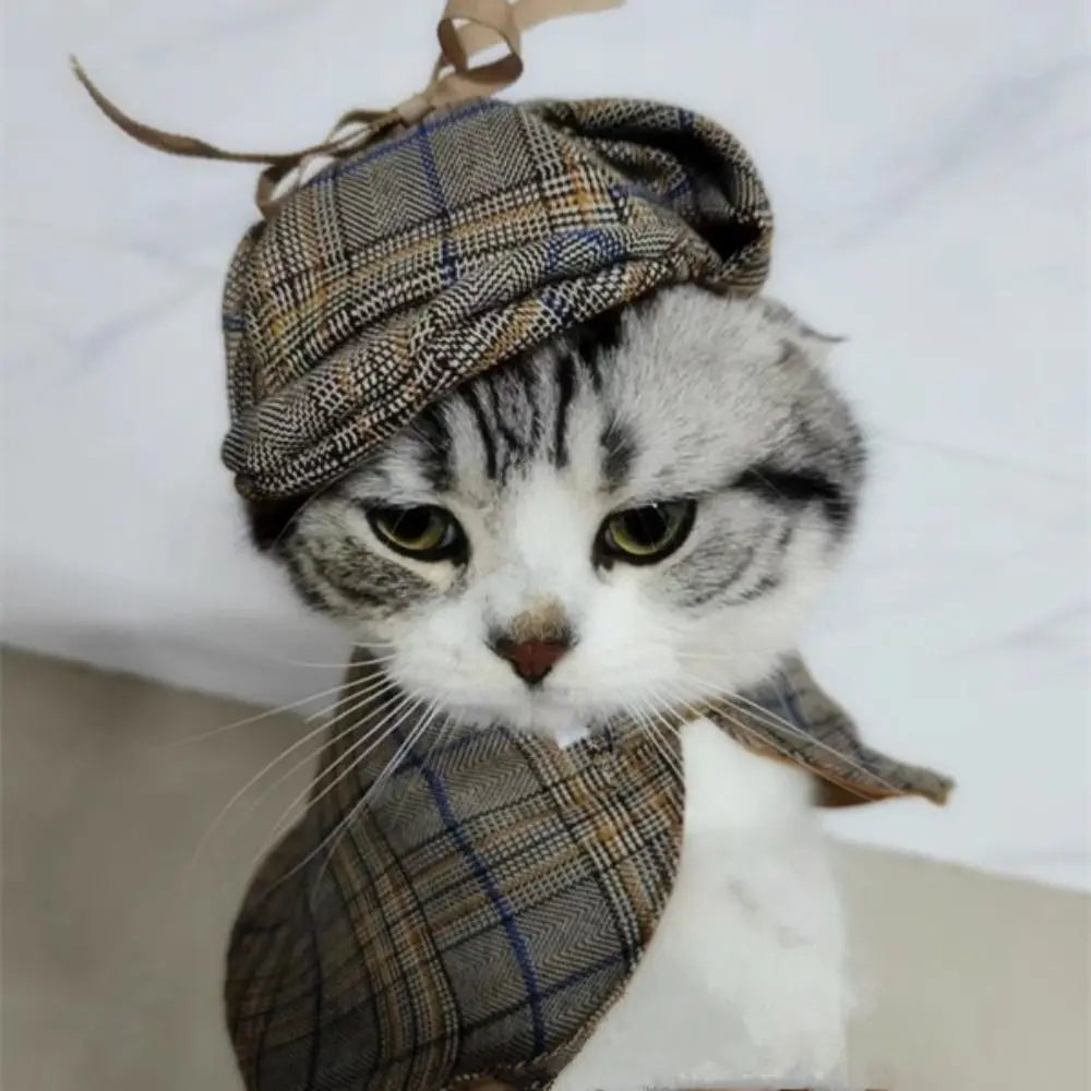 Set Disfraz de Detective Sherlock Holmes para Perros – Capa y Traje Elegante | Tallas S, M y L