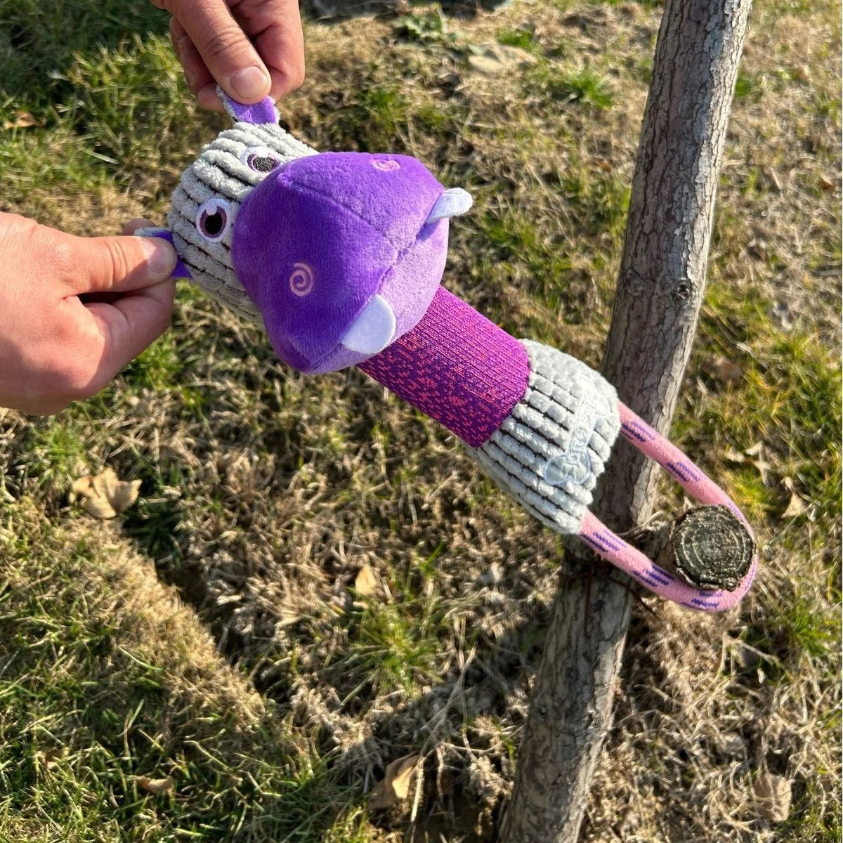 Juguete de Pana con Sonido para Perros - Forma de Animal Resistente a Mordiscos