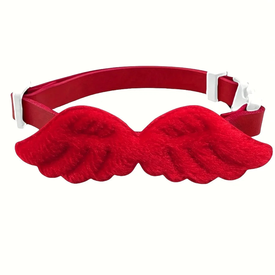 Collar con Lazo Decorativo para Perros y Gatos – Accesorio Festivo | Blanco, Rosa y Rojo