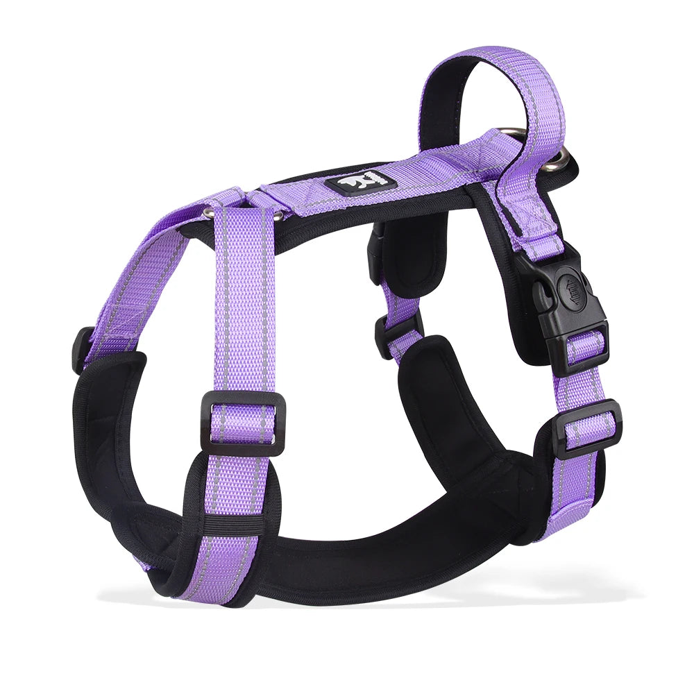 Arnés Antipérdida con Asa de Control para Perros — Neopreno y Poliéster, Reflectante, Tallas S–XL
