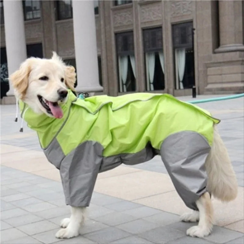 Chubasquero Impermeable con Capucha para Perros – Razas Medianas y Grandes | Tallas 12 a 30