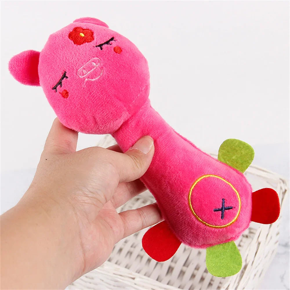 Juguete de Peluche con Sonido para Perros Pequeños - Forma de Animal (17-21 cm)