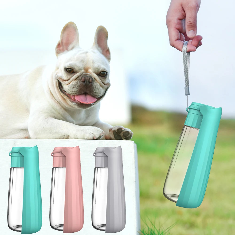 Botella Bebedero Plegable para Perros y Gatos Alta Capacidad