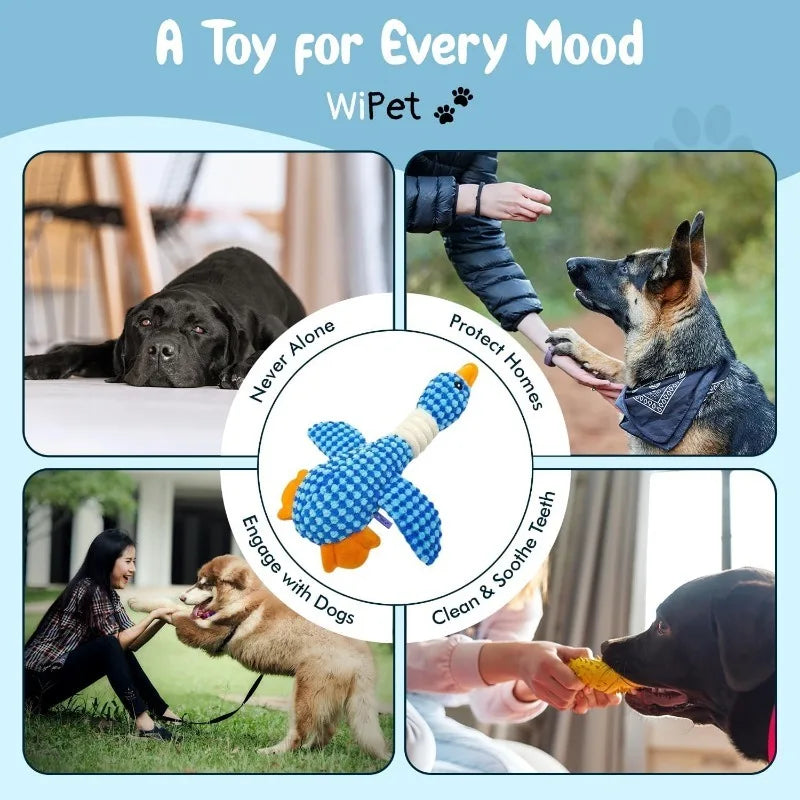 Juguete de Peluche Ganso con Sonido para Perros - Resistente a Mordiscos
