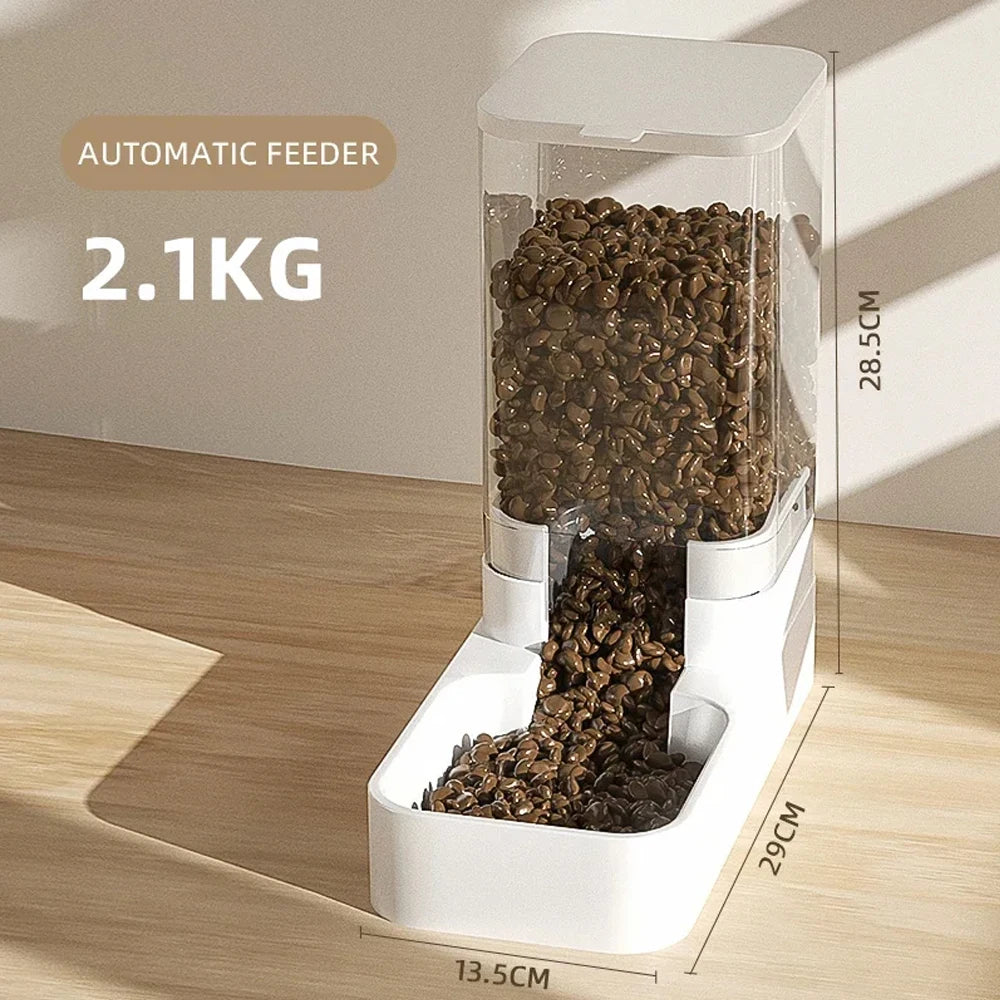 Comedero y Bebedero de Gran Capacidad por Gravedad para Perros y Gatos – 3,8L / 2,1 kg