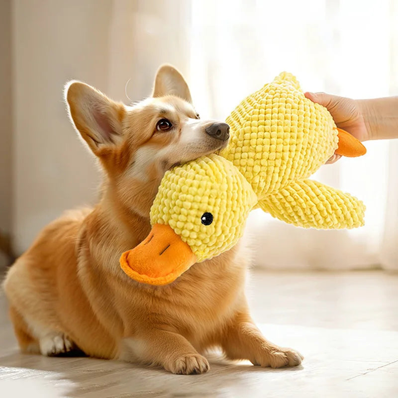 Juguete de Peluche Ganso con Sonido para Perros - Resistente a Mordiscos