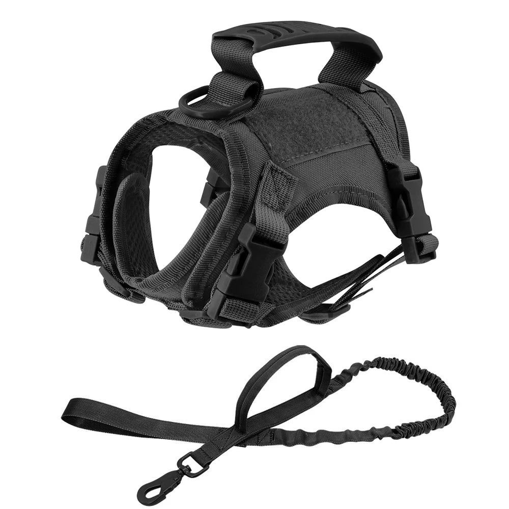Arnés Táctico Antipérdida para Gatos y Perros Pequeños — Chaleco con Cojín de Aire, Asa de Control, Talla Única Ajustable
