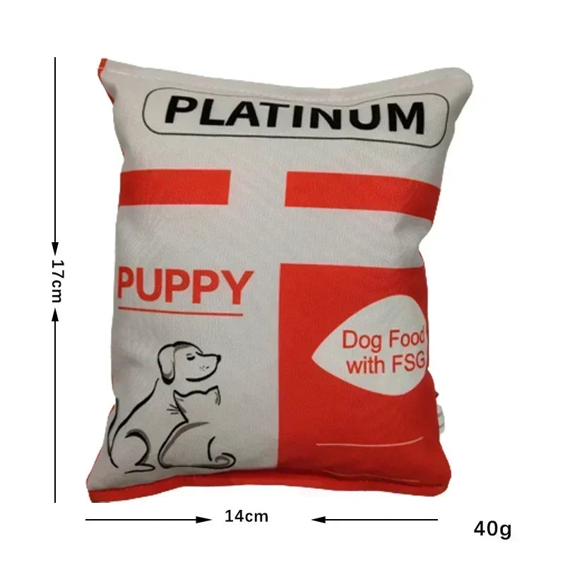 Juguete de Peluche con Sonido para Perros - Bolsa de Patatas Fritas