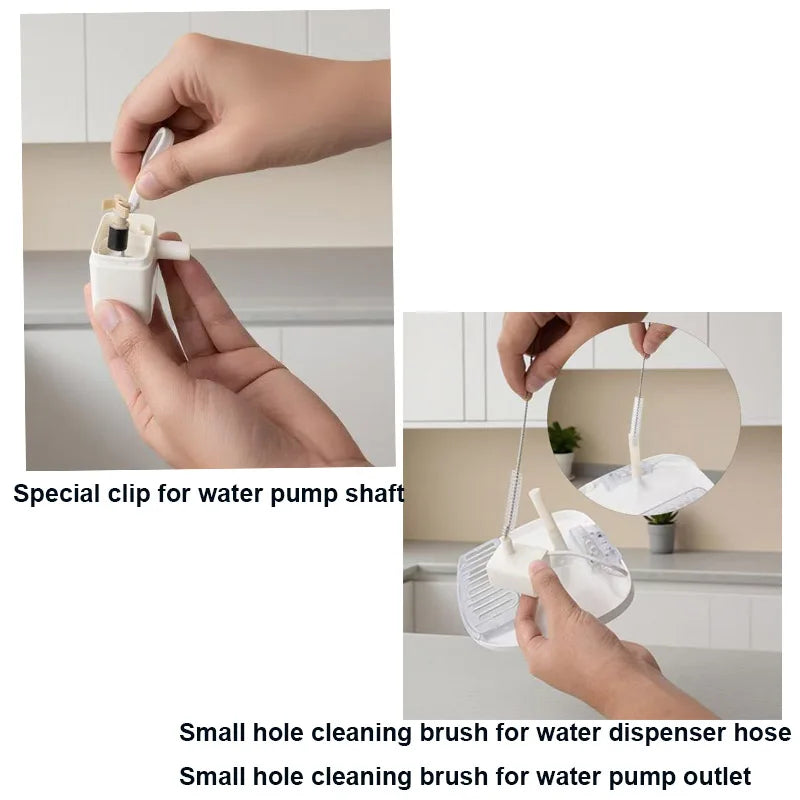 Cat Water Fountain Accessories Cleaning Brush Set for Pet Water Dispenser Pump Pipe Tube Bottle Cup Kettle Nozzles Cleaner Tools