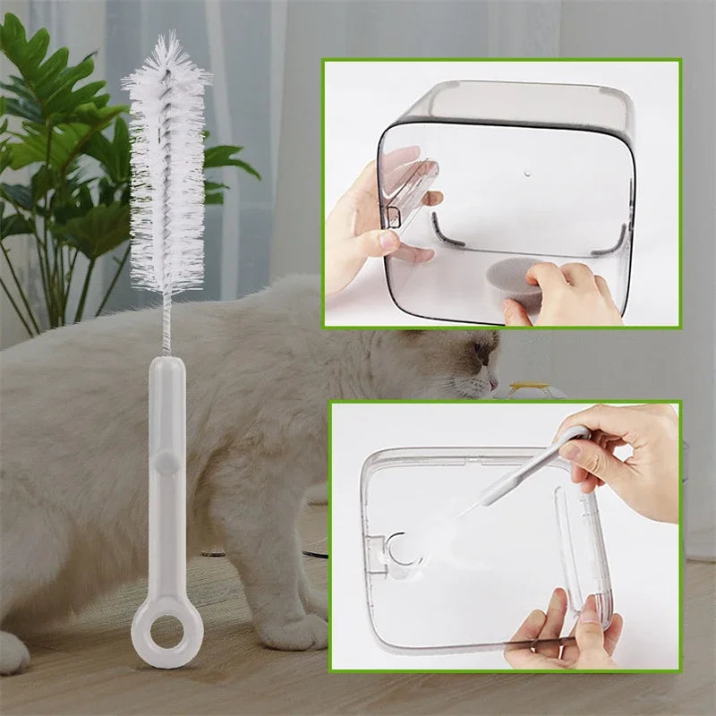 Cat Water Fountain Accessories Cleaning Brush Set for Pet Water Dispenser Pump Pipe Tube Bottle Cup Kettle Nozzles Cleaner Tools