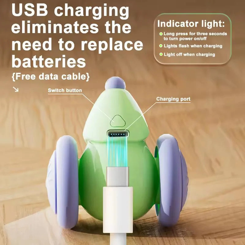 Ratón Inteligente Eléctrico para Gatos - Evitación de Obstáculos, Silencioso y Recargable