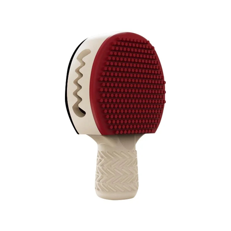 Juguete de TPR con Forma de Bádminton para Perros - Resistente a Mordiscos y Limpieza Dental