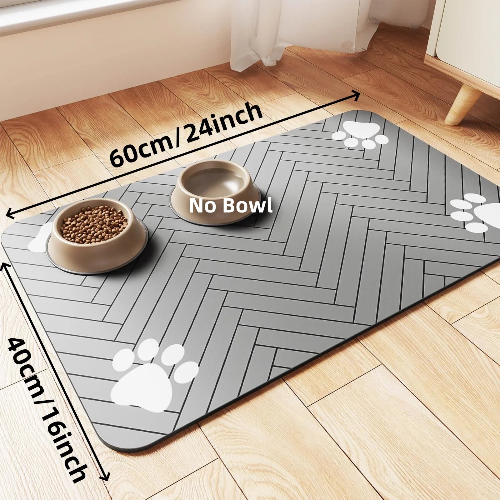 Tapete Absorbente para Comedero de Perros y Gatos