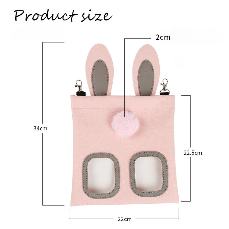 Bolsa Dispensadora de Heno para Conejos, Chinchillas y Hámsters – Resistente a Mordiscos con Clips