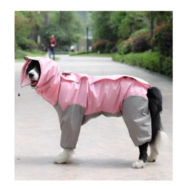 Chubasquero Impermeable con Capucha para Perros – Razas Medianas y Grandes | Tallas 12 a 30