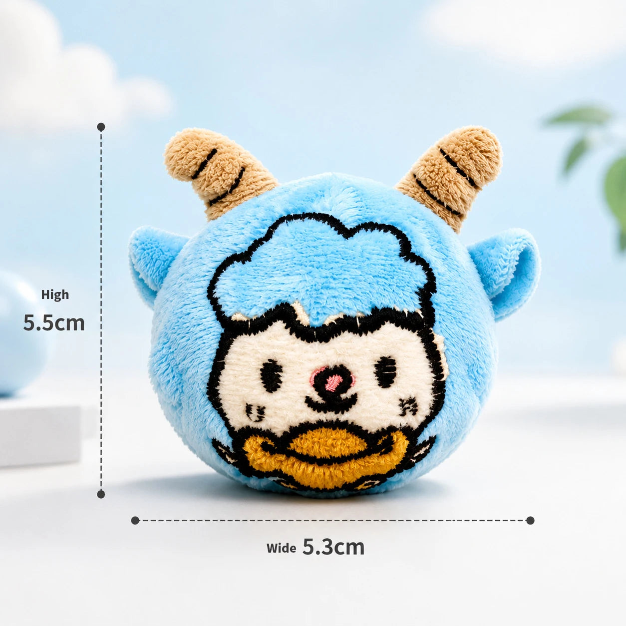 Pelota de Peluche con Rebote para Perros y Gatos Pequeños y Medianos - Diseño Divertido