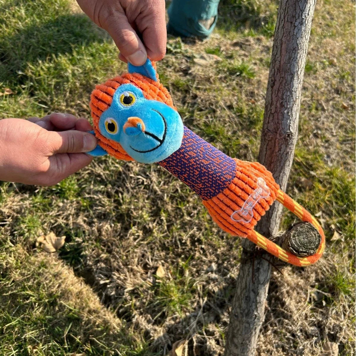Juguete de Pana con Sonido para Perros - Forma de Animal Resistente a Mordiscos