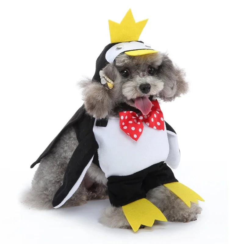 Disfraz de Pingüino para Perros y Gatos – Traje Cosplay Divertido para Halloween | Tallas S a XL