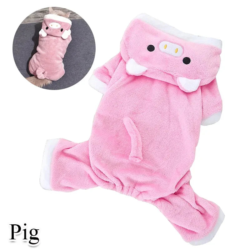 Coral Fleece Cosplay Costume for Pet Clothing for Small Dogs Puppy Cats Clothes Chihuahua Yorkshire Costume Coat