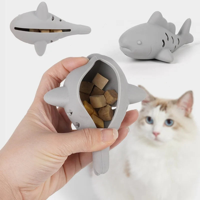 Juguete Interactivo de Silicona para Gatos y Perros Pequeños - Esconde Premios y Limpia Dientes