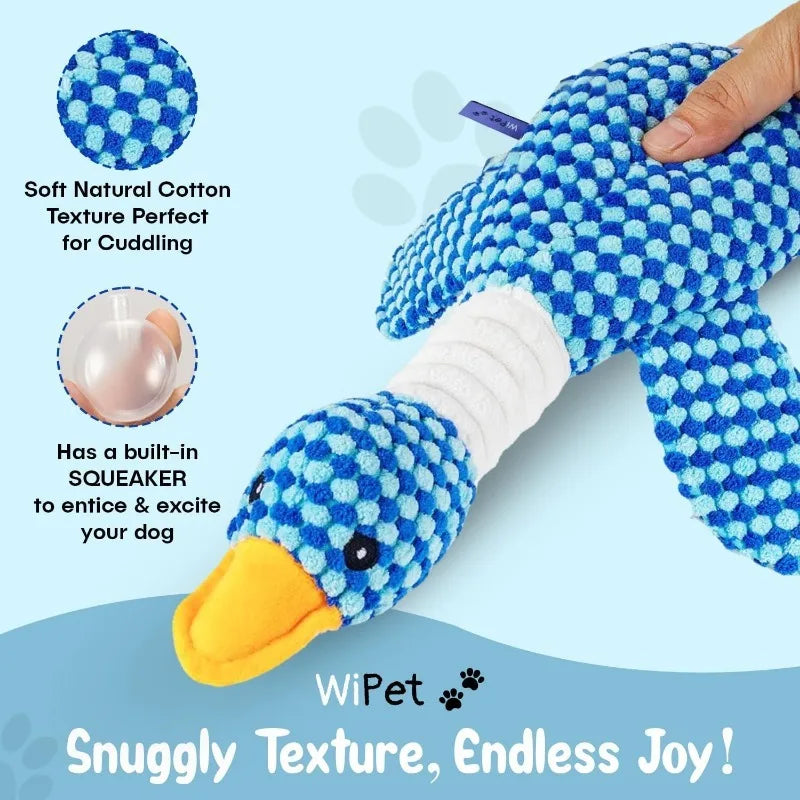 Juguete de Peluche Ganso con Sonido para Perros - Resistente a Mordiscos