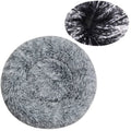 Cama Redonda de Pelo Suave para Perros y Gatos