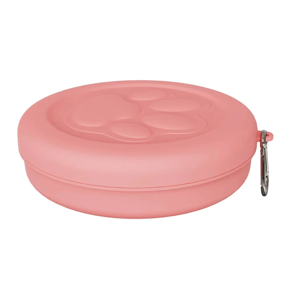 Cuenco Portátil 2 en 1 para Perros – Comida, Agua y Compartimento de Snacks para Senderismo y Acampada