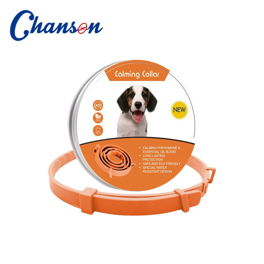 Collar Calmante con Feromonas para Perros y Gatos — Lavanda y Manzanilla, hasta 60 días