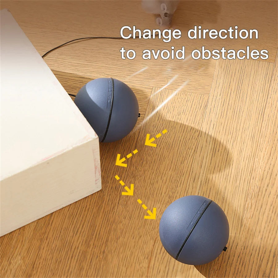 Pelota Interactiva Automática para Gatos con Ratón