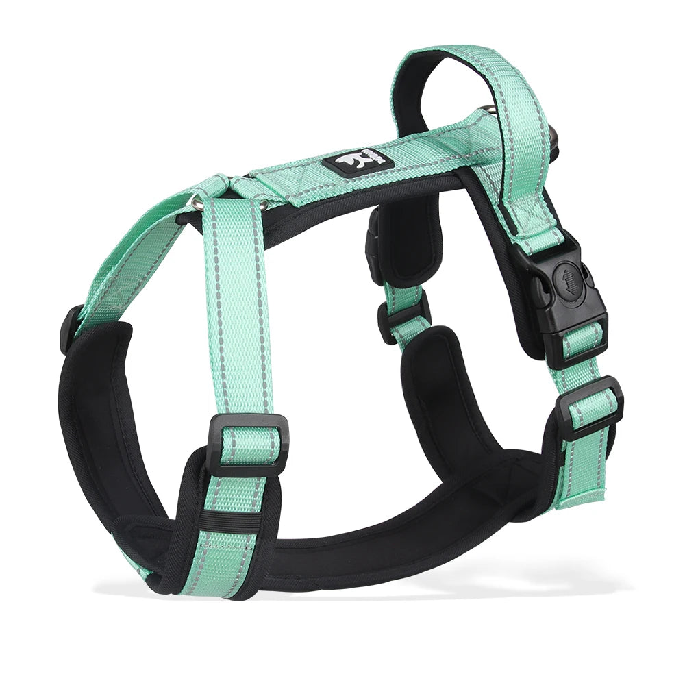 Arnés Antipérdida con Asa de Control para Perros — Neopreno y Poliéster, Reflectante, Tallas S–XL