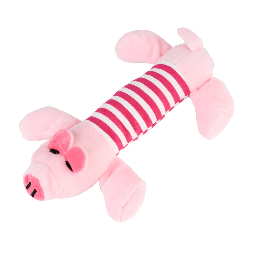 Peluche con Sonido para Perros y Gatos - Elefante, Pato o Cerdo