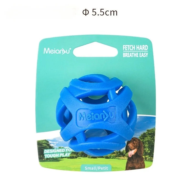 Pelota Hueca de Silicona para Perros - Resistente a Mordiscos, Elástica y Dispensadora