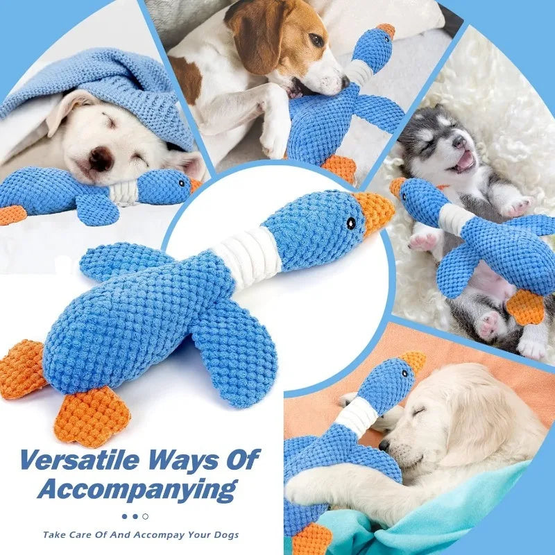 Juguete de Peluche Ganso con Sonido para Perros - Resistente a Mordiscos