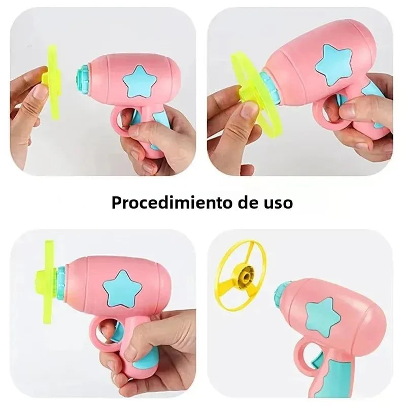 Lanzador de Mini Discos para Gatos - Juguete Interactivo de Persecución y Entrenamiento