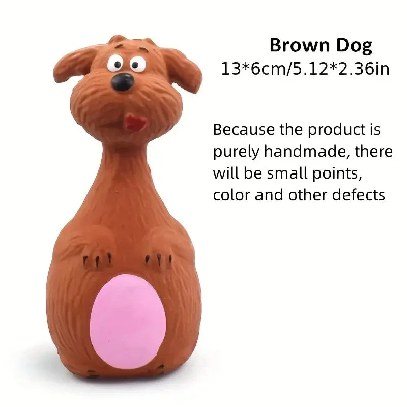 Juguetes de Goma con Sonido para Perros Pequeños y Medianos - 4 Diseños