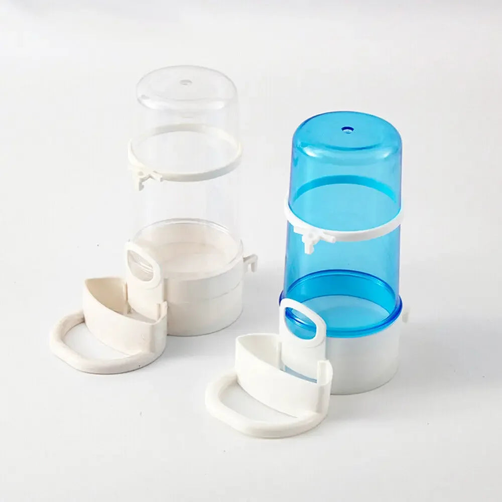 Bird Water Drinker Feeder Container Automatic Pet Feeder Birdcage Hanging Bowl Water Bottle Parrot Drinking Water Food Dispenser