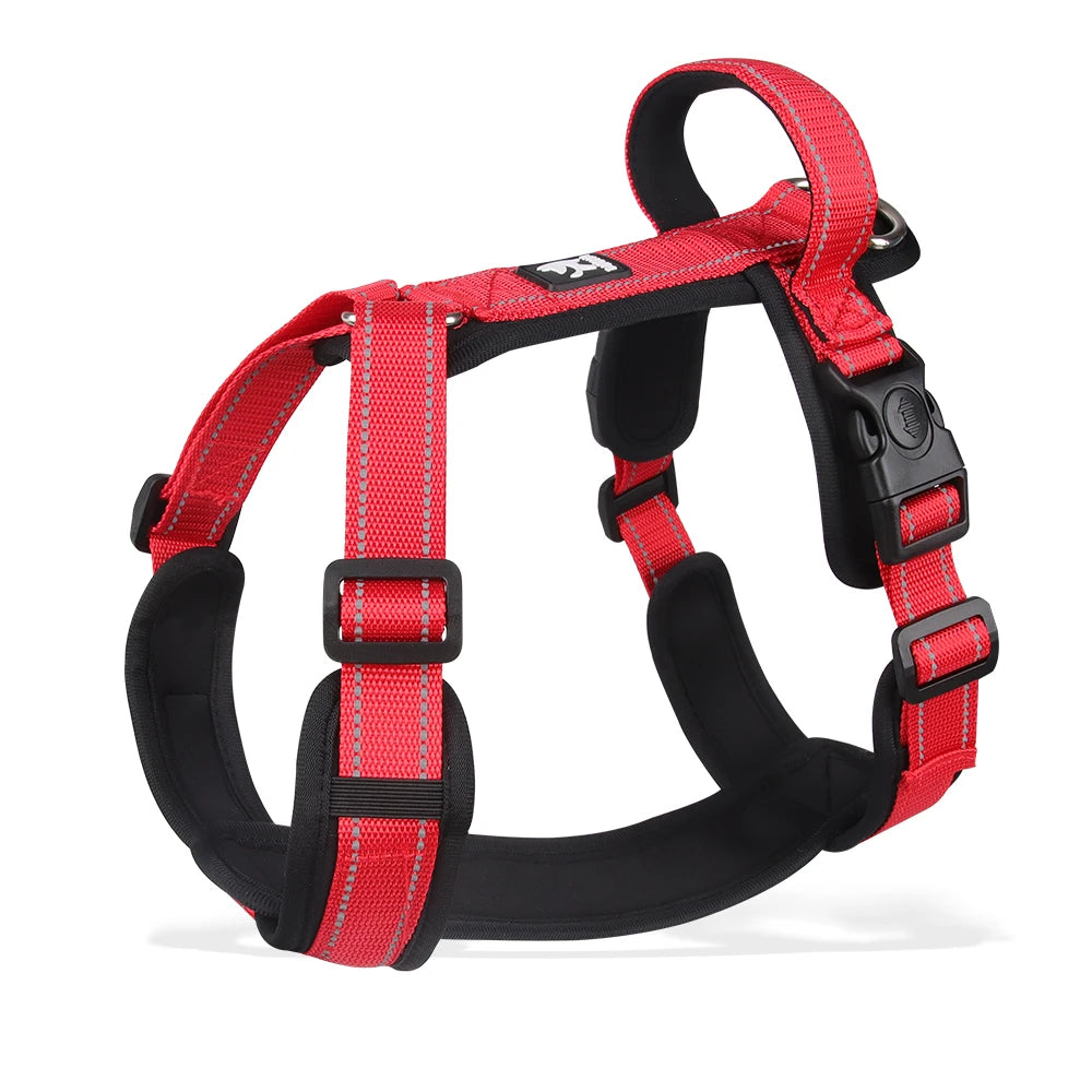 Arnés Antipérdida con Asa de Control para Perros — Neopreno y Poliéster, Reflectante, Tallas S–XL