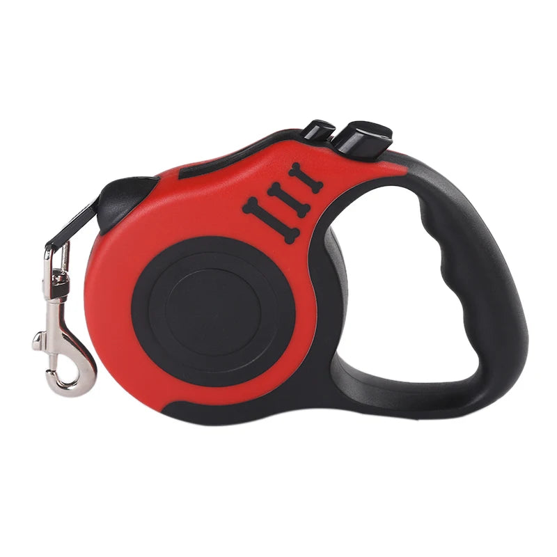 Correa Retráctil de Nylon para Perros y Gatos — 3 m (hasta 8 kg) y 5 m (hasta 14 kg), Colores Bicolor