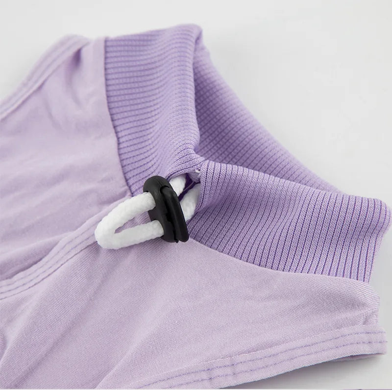 Soft Pet Cats Surgery Recovery Suit Breathable Anti-Lick Bodysuit for Wound Care and Postoperative Recovery Pet Clothing Apparel
