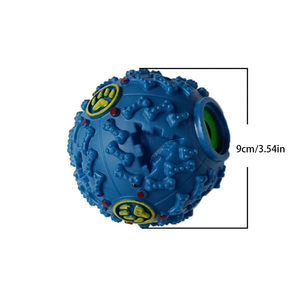 Juguete Masticable con Sonido para Perros - Bola Tambaleante Resistente a Mordidas