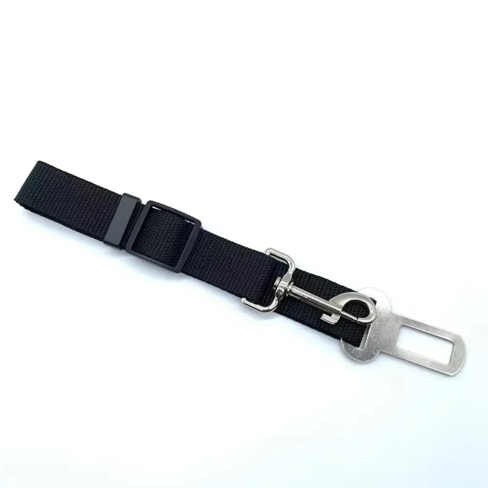 Cinturón de Seguridad para Coche para Perros y Gatos — Nylon Ajustable, Cierre Rápido, 10 Colores