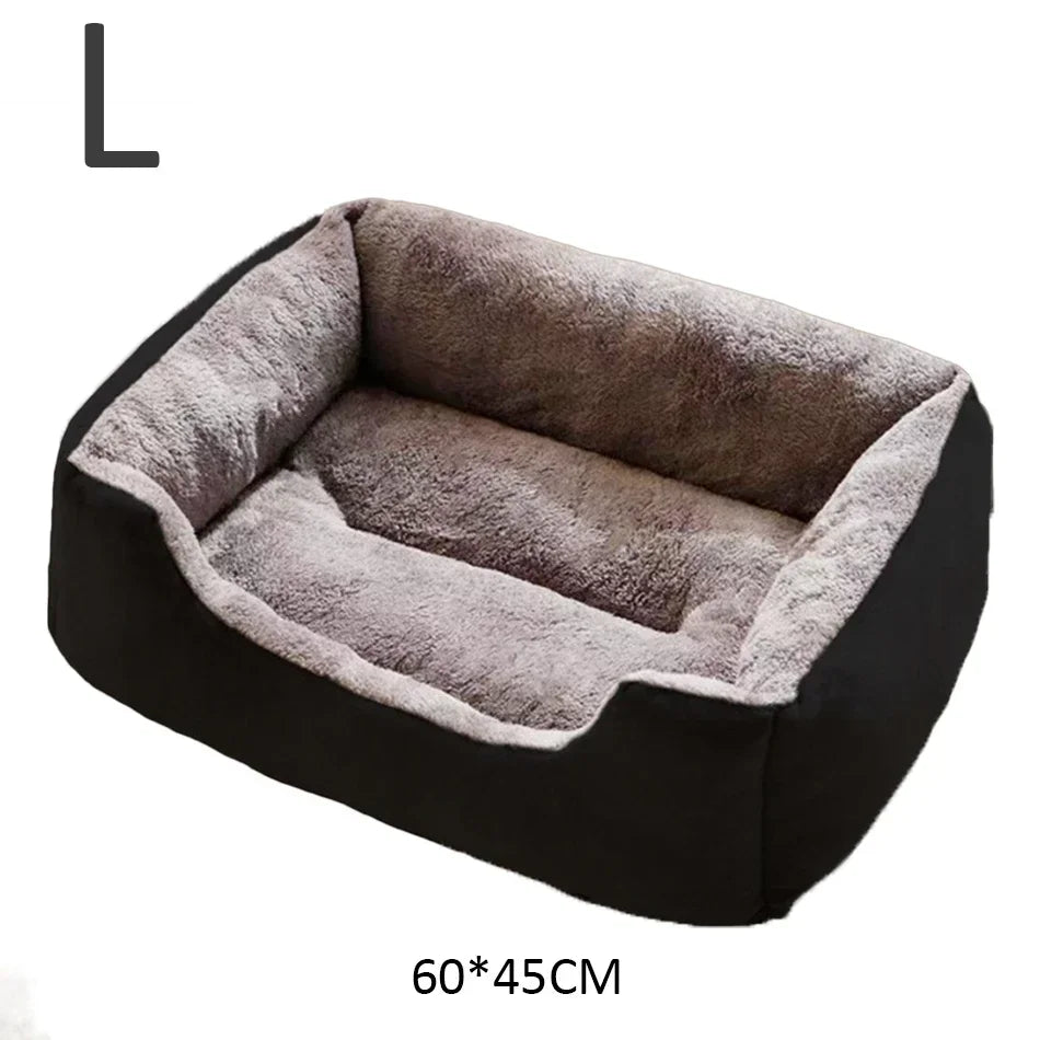 Cama Cojín de Felpa Corta para Gatos y Perros – Suave, Transpirable, Tallas S, M y L